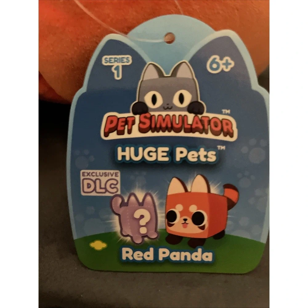 NWT Pet Simulator HUGE Pets Series 1 RED PANDA Plush With Exclusive DLC